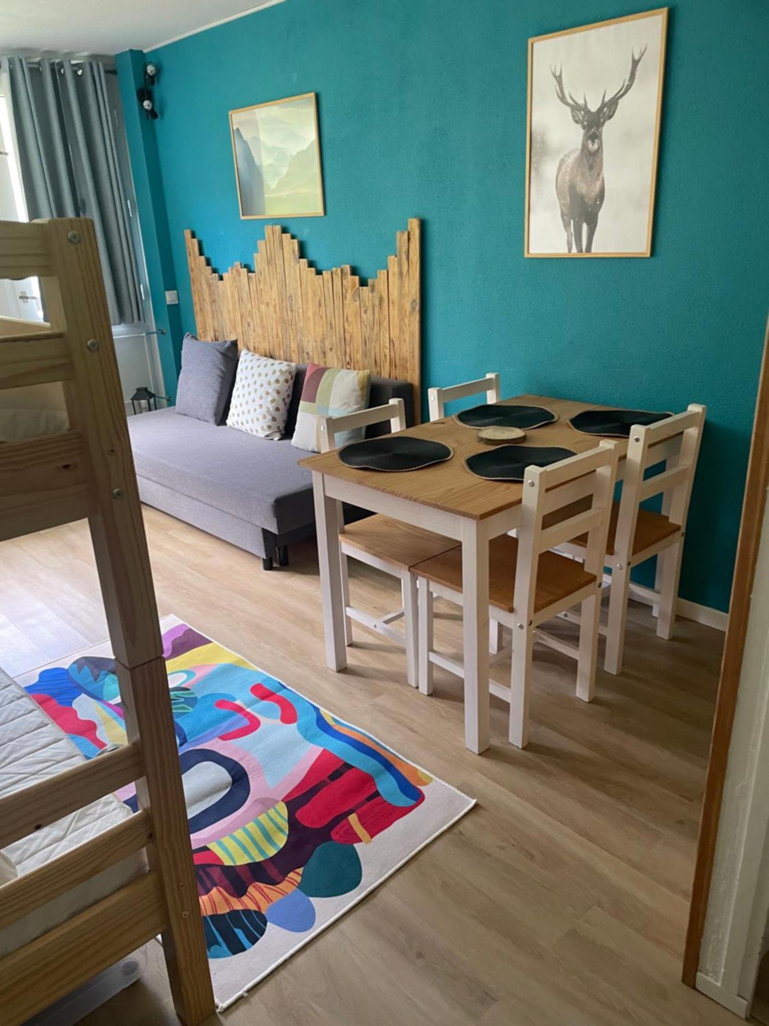 Studio Mongie Aux Pieds Des Pistes Avec Balcon La Mongie Eksteriør bilde